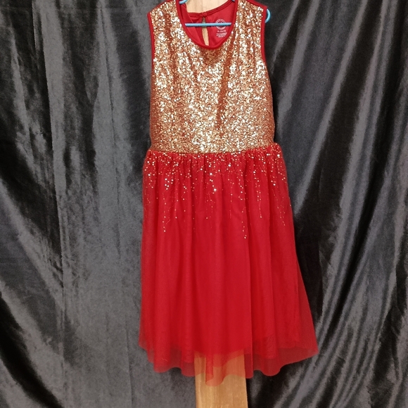 Wonder Nation Red and Gold Kids Formal Dress - Picture 12 of 12